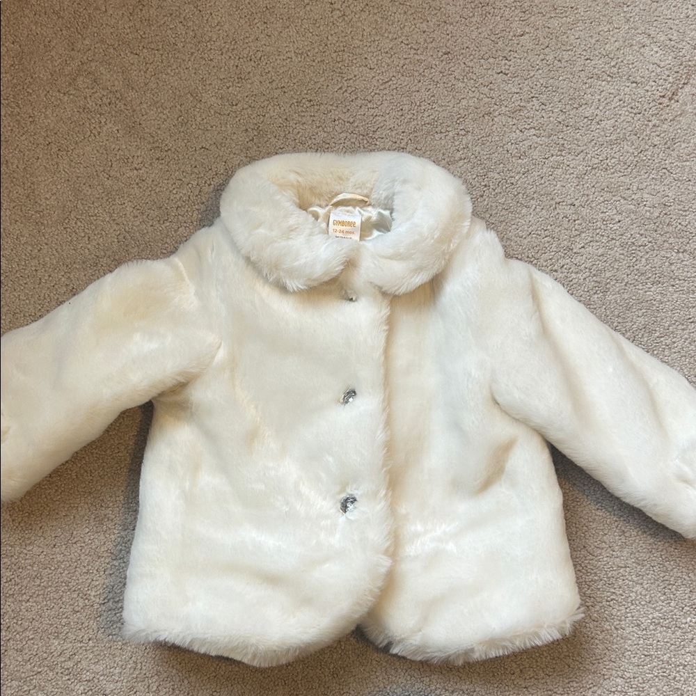 Gymboree toddler Faux Fur Jacket - White